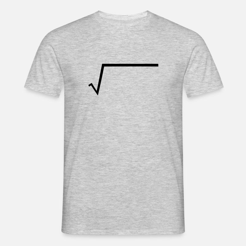 Math - Root - Radical - Men's T-Shirt - heather grey