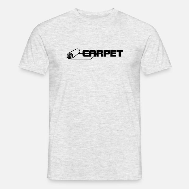 Teppichrollen Logo - Männer T-Shirt - Grau meliert