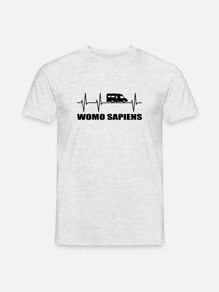 Camping - Männer T-Shirt - Grau meliert