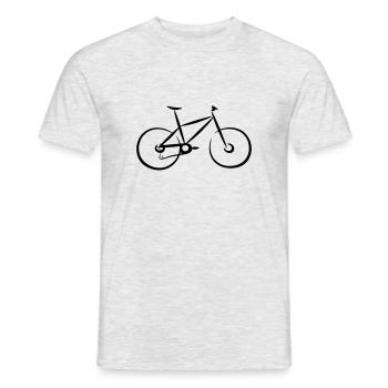 Fahrrad, radfahren - Männer T-Shirt - Grau meliert - Vorne - AI Model Male 178 dark (178cm)
