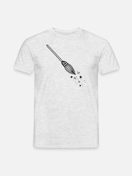 broom - Men's T-Shirt - heather grey