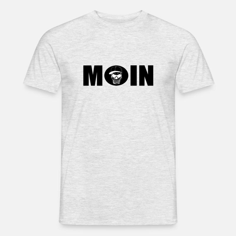 Moin - Männer T-Shirt - Grau meliert