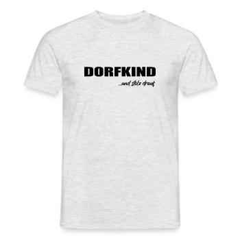 Dorfkind - Männer T-Shirt - Grau meliert - Vorne - AI Model Male 178 dark (178cm)