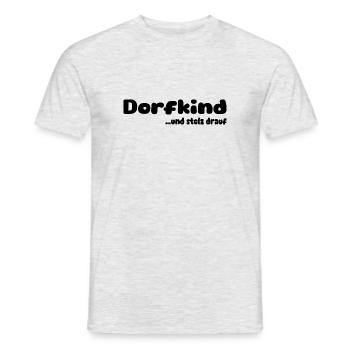 Dorfkind - Männer T-Shirt - Grau meliert - Vorne - AI Model Male 178 dark (178cm)
