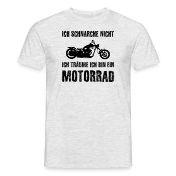 Motorrad - Männer T-Shirt - Grau meliert - Vorne - AI Model Male 178 dark (178cm)