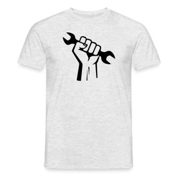 Proud To Be A Mechanic - Men's T-Shirt - heather grey - Front - AI Model Male 178 dark (178cm)
