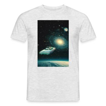 Where Are We Going? - Men's T-Shirt - heather grey - Front - AI Model Male 178 dark (178cm)