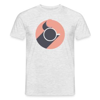 COFFEE LOVER - Men's T-Shirt - heather grey - Front - AI Model Male 178 dark (178cm)