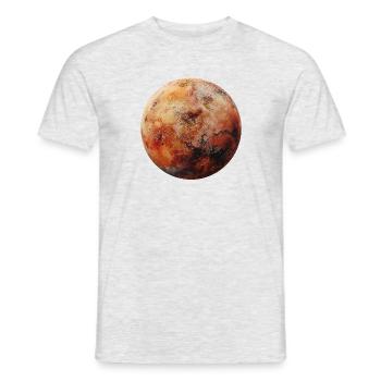 Mars - Men's T-Shirt - heather grey - Front - AI Model Male 178 dark (178cm)