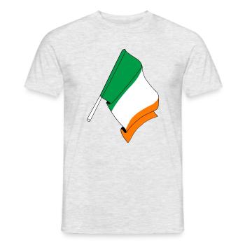 Flag Ireland - Men's T-Shirt - heather grey - Front - AI Model Male 178 dark (178cm)