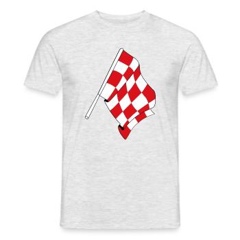 Flag of the province of North Brabant - Men's T-Shirt - heather grey - Front - AI Model Male 178 dark (178cm)