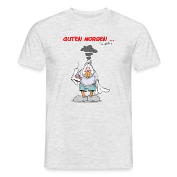 Guten Morgen - Männer T-Shirt - Grau meliert - Vorne - AI Model Male 178 dark (178cm)