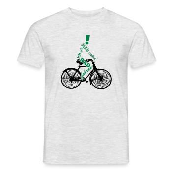 Mir reichts! Ich geh' Rad fahren - Männer T-Shirt - Grau meliert - Vorne - AI Model Male 178 dark (178cm)