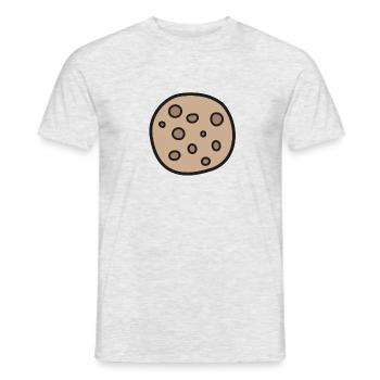 Keks, Cookie, Krümel - Männer T-Shirt - Grau meliert - Vorne - AI Model Male 178 dark (178cm)