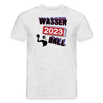 Wasserball 2023 Wasserballerin Wasserballspielerin - Männer T-Shirt - Grau meliert - Vorne - AI Model Male 178 dark (178cm)