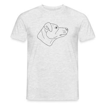 Jack Russell Terrier - Männer T-Shirt - Grau meliert - Vorne - AI Model Male 178 dark (178cm)