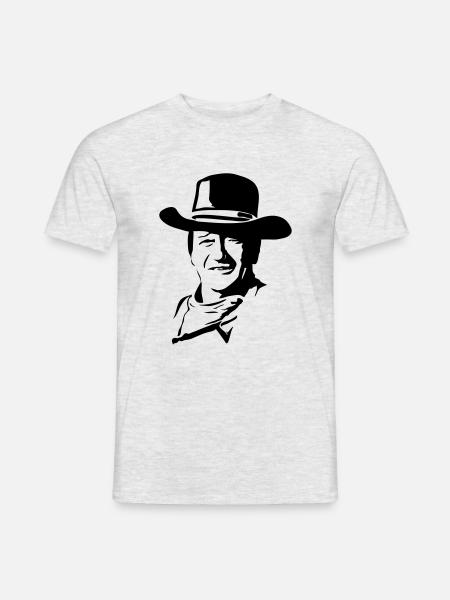 wayne - Männer T-Shirt - Grau meliert