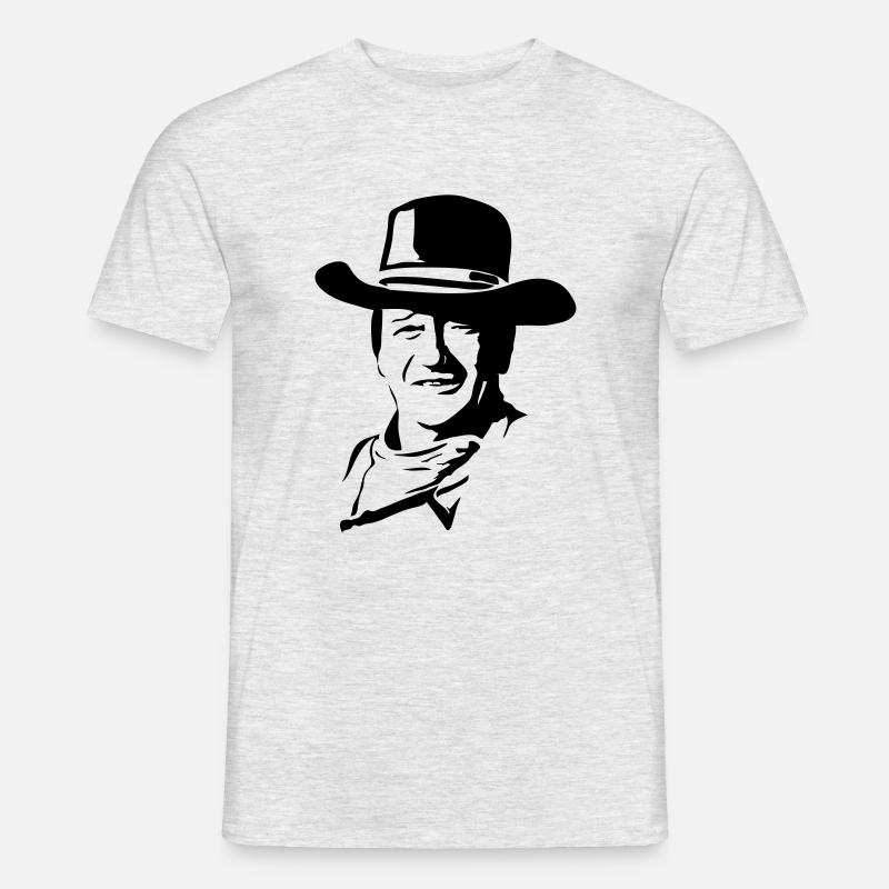 wayne - Männer T-Shirt - Grau meliert