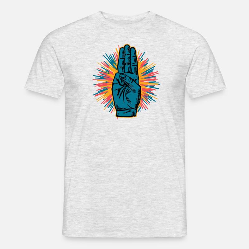 Pfadfinder Versprechen - Männer T-Shirt - Grau meliert