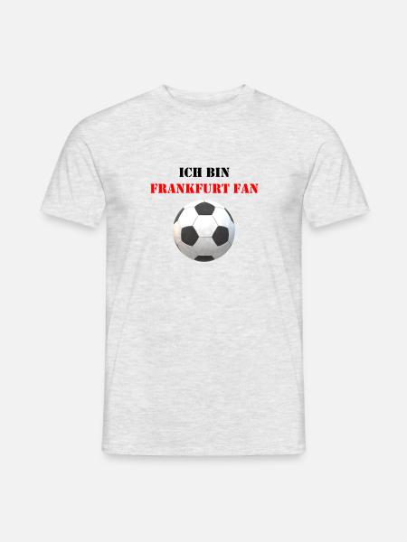 Fussball Frankfurt - Männer T-Shirt - Grau meliert