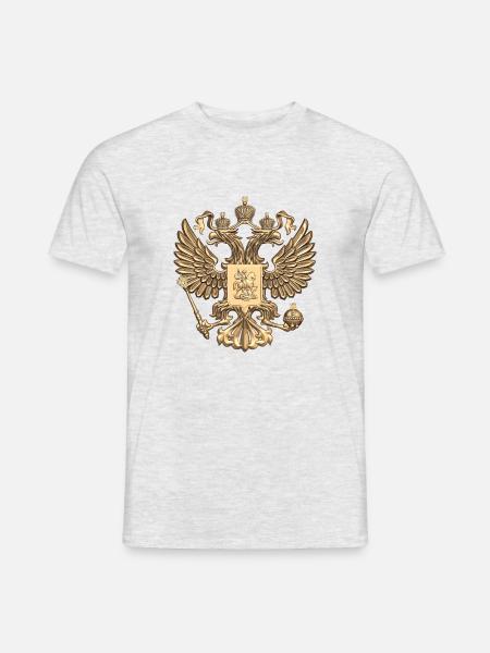 fier d'être russe - T-shirt homme - gris chiné