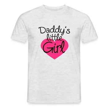 Daddys Little Girl Heart Logo - T-shirt homme - gris chiné - Devant - AI Model Male 178 dark (178cm)