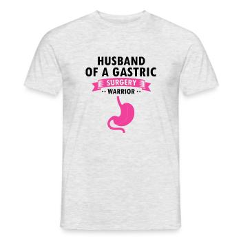 Gastric bypass and gastric bypass surgery design - Men's T-Shirt - heather grey - Front - AI Model Male 178 dark (178cm)