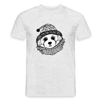 Noël Ours polaire Ours d’hiver Animaux animaux des neiges 2 - T-shirt homme - gris chiné - Devant - AI Model Male 178 dark (178cm)