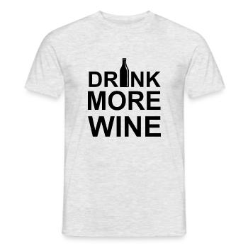 Bière Vin Whisky Schnaps Alcool - T-shirt homme - gris chiné - Devant - AI Model Male 178 dark (178cm)