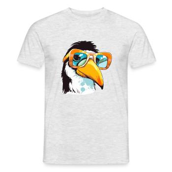 Look le toucan - T-shirt homme - gris chiné - Devant - AI Model Male 178 dark (178cm)