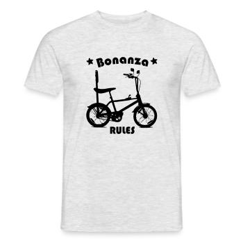Bike Bike Biker Bonanza Fun Road Bike Trekking - Men's T-Shirt - heather grey - Front - AI Model Male 178 dark (178cm)