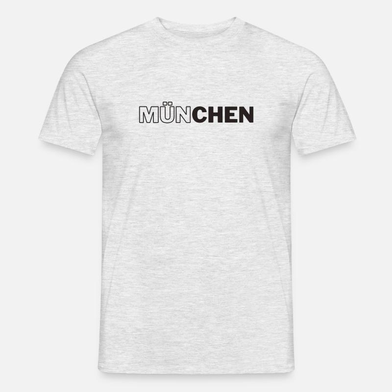 München - Männer T-Shirt - Grau meliert