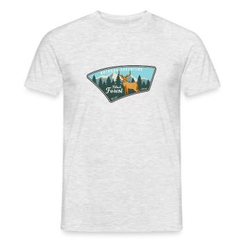 Outdoor Adventure - Men's T-Shirt - heather grey - Front - AI Model Male 178 dark (178cm)