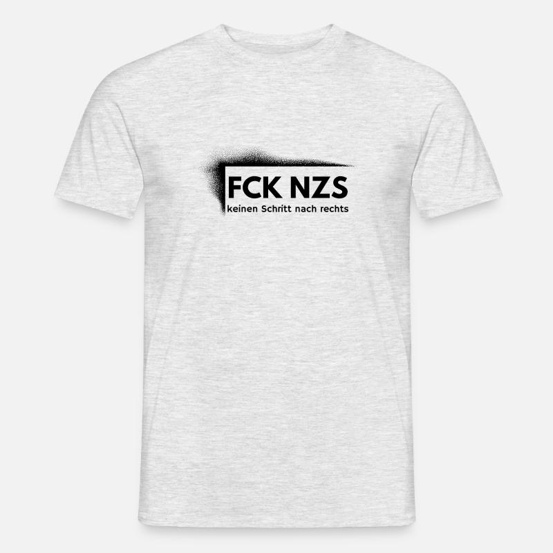 FCK NZS - Männer T-Shirt - Grau meliert