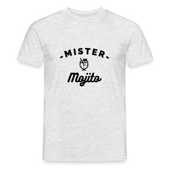 MISTER Mojito - T-shirt homme - gris chiné - Devant - AI Model Male 178 dark (178cm)