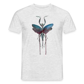 mante religieuse - T-shirt homme - gris chiné - Devant - AI Model Male 178 dark (178cm)
