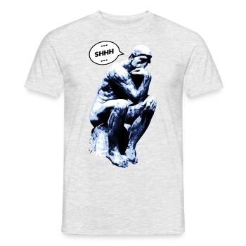Denker - Männer T-Shirt - Grau meliert - Vorne - AI Model Male 178 dark (178cm)