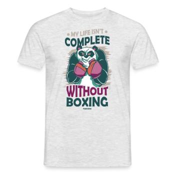 My Life Isn't Complete Without Boxing - Men's T-Shirt - heather grey - Front - AI Model Male 178 dark (178cm)
