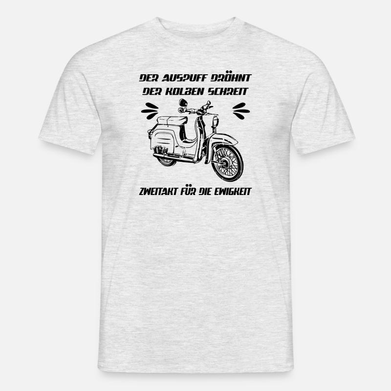 Simson Schwalbe KR 51 Kult Moped - Männer T-Shirt - Grau meliert