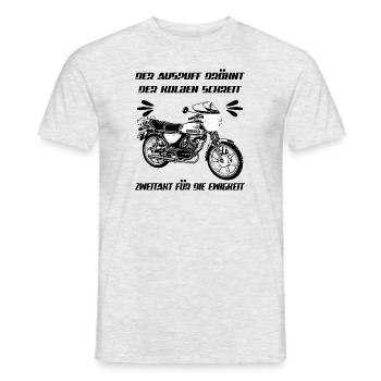 Zündapp KS 50 Watercooled Kult Krad - Männer T-Shirt - Grau meliert - Vorne - AI Model Male 178 dark (178cm)