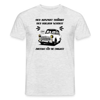  Trabi Trabbi 601 Kult DDr - Männer T-Shirt - Grau meliert - Vorne - AI Model Male 178 dark (178cm)