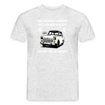  601 Trabbi DDR Kult - Männer T-Shirt - Grau meliert - Vorne - AI Model Male 178 dark (178cm)