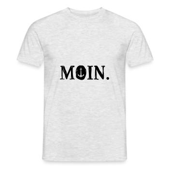 Moin - Männer T-Shirt - Grau meliert - Vorne - AI Model Male 178 dark (178cm)