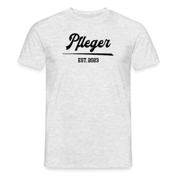 Pfleger seit 2023 Pflege Gesundheit Krankenpflege - Männer T-Shirt - Grau meliert - Vorne - AI Model Male 178 dark (178cm)