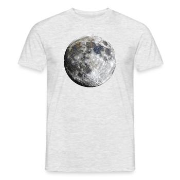 Moon - Männer T-Shirt - Grau meliert - Vorne - AI Model Male 178 dark (178cm)