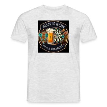 Flechette1 - T-shirt homme - gris chiné - Devant - AI Model Male 178 dark (178cm)