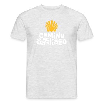 Camino de Santiago | St. James - Men's T-Shirt - heather grey - Front - AI Model Male 178 dark (178cm)