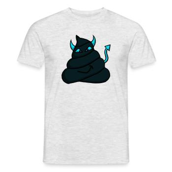Devil-Heap-blue - Men's T-Shirt - heather grey - Front - AI Model Male 178 dark (178cm)