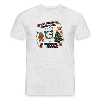 Biscuits de Noël Idée cadeau drôle Enfants - T-shirt homme - gris chiné - Devant - AI Model Male 178 dark (178cm)
