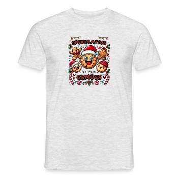 Speculoos is my vegetable Funny saying - Men's T-Shirt - heather grey - Front - AI Model Male 178 dark (178cm)